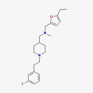 1-(5-ethyl-2-furyl)-N-({1-[2-(3-fluorophenyl)ethyl]-4-piperidinyl}methyl)-N-methylmethanamine