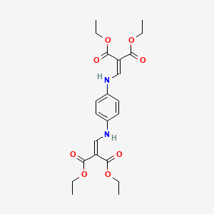 Diethyl 2-[[4-[(3-ethoxy-2-ethoxycarbonyl-3-oxoprop-1-enyl)amino]anilino]methylidene]propanedioate