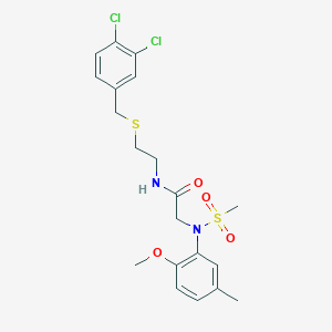 N~1~-{2-[(3,4-dichlorobenzyl)thio]ethyl}-N~2~-(2-methoxy-5-methylphenyl)-N~2~-(methylsulfonyl)glycinamide