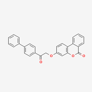 3-(2-{[1,1'-BIPHENYL]-4-YL}-2-OXOETHOXY)-6H-BENZO[C]CHROMEN-6-ONE