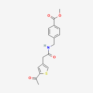 molecular formula C17H17NO4S B5245002 methyl 4-({[(5-acetyl-3-thienyl)acetyl]amino}methyl)benzoate 