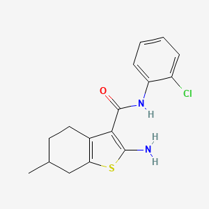 2-amino-N-(2-chlorophenyl)-6-methyl-4,5,6,7-tetrahydro-1-benzothiophene-3-carboxamide