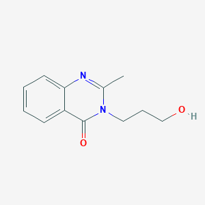 molecular formula C12H14N2O2 B5245058 3-(3-hydroxypropyl)-2-methylquinazolin-4(3H)-one 