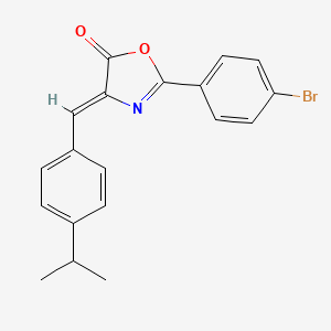 (4Z)-2-(4-bromophenyl)-4-[4-(propan-2-yl)benzylidene]-1,3-oxazol-5(4H)-one