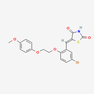 5-{5-bromo-2-[2-(4-methoxyphenoxy)ethoxy]benzylidene}-1,3-thiazolidine-2,4-dione