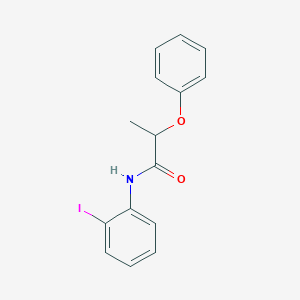 molecular formula C15H14INO2 B5245137 N-(2-iodophenyl)-2-phenoxypropanamide 