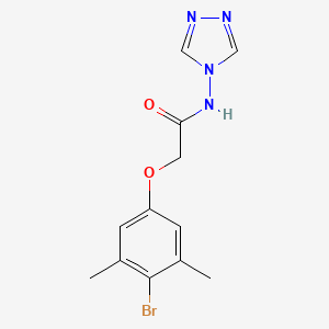 molecular formula C12H13BrN4O2 B5245180 2-(4-bromo-3,5-dimethylphenoxy)-N-(4H-1,2,4-triazol-4-yl)acetamide 