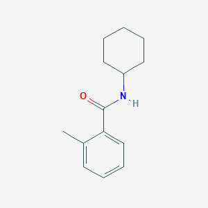 molecular formula C14H19NO B5245202 环己基-2-甲基苯甲酰胺 CAS No. 6641-67-4