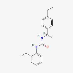 molecular formula C19H24N2O B5245235 N-(2-ethylphenyl)-N'-[1-(4-ethylphenyl)ethyl]urea 