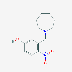 molecular formula C13H18N2O3 B5245243 3-(1-azepanylmethyl)-4-nitrophenol 