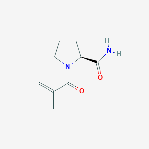 (2S)-1-(2-methylprop-2-enoyl)pyrrolidine-2-carboxamide