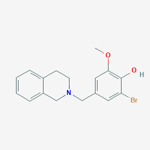 2-bromo-4-(3,4-dihydro-1H-isoquinolin-2-ylmethyl)-6-methoxyphenol