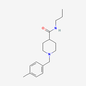 molecular formula C17H26N2O B5245318 1-(4-methylbenzyl)-N-propylpiperidine-4-carboxamide 