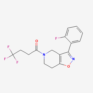 3-(2-fluorophenyl)-5-(4,4,4-trifluorobutanoyl)-4,5,6,7-tetrahydroisoxazolo[4,5-c]pyridine