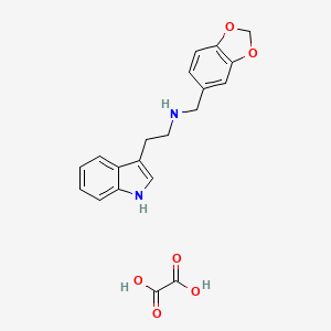 N-(1,3-benzodioxol-5-ylmethyl)-2-(1H-indol-3-yl)ethanamine;oxalic acid