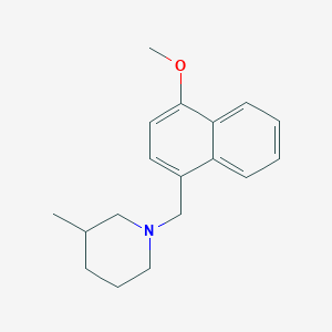 molecular formula C18H23NO B5245385 1-[(4-methoxy-1-naphthyl)methyl]-3-methylpiperidine 