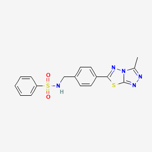 N-[4-(3-methyl[1,2,4]triazolo[3,4-b][1,3,4]thiadiazol-6-yl)benzyl]benzenesulfonamide