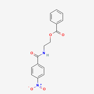 molecular formula C16H14N2O5 B5245419 2-[(4-nitrobenzoyl)amino]ethyl benzoate CAS No. 412277-95-3