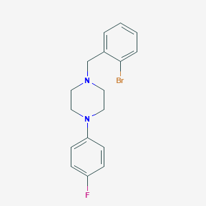 1-[(2-Bromophenyl)methyl]-4-(4-fluorophenyl)piperazine