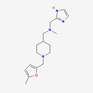 molecular formula C17H26N4O B5245455 (1H-imidazol-2-ylmethyl)methyl({1-[(5-methyl-2-furyl)methyl]-4-piperidinyl}methyl)amine 