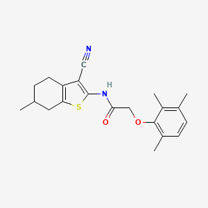 N-(3-cyano-6-methyl-4,5,6,7-tetrahydro-1-benzothiophen-2-yl)-2-(2,3,6-trimethylphenoxy)acetamide