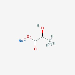 molecular formula C3H5NaO3 B052455 L-乳酸钠-3-13C 溶液 CAS No. 201595-70-2