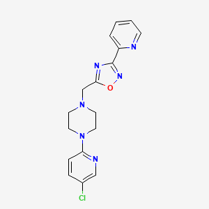 1-(5-chloro-2-pyridinyl)-4-{[3-(2-pyridinyl)-1,2,4-oxadiazol-5-yl]methyl}piperazine