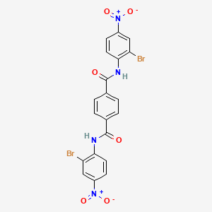 molecular formula C20H12Br2N4O6 B5245523 1-N,4-N-bis(2-bromo-4-nitrophenyl)benzene-1,4-dicarboxamide 