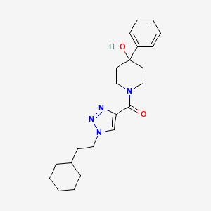 1-{[1-(2-cyclohexylethyl)-1H-1,2,3-triazol-4-yl]carbonyl}-4-phenyl-4-piperidinol