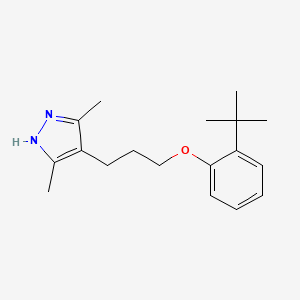 4-[3-(2-tert-butylphenoxy)propyl]-3,5-dimethyl-1H-pyrazole