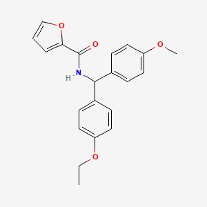 N-[(4-ethoxyphenyl)(4-methoxyphenyl)methyl]-2-furamide