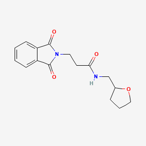 molecular formula C16H18N2O4 B5245631 3-(1,3-DIOXO-2,3-DIHYDRO-1H-ISOINDOL-2-YL)-N-[(OXOLAN-2-YL)METHYL]PROPANAMIDE CAS No. 292058-58-3