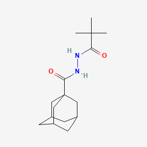 molecular formula C16H26N2O2 B5245636 N'-(2,2-dimethylpropanoyl)adamantane-1-carbohydrazide 