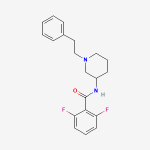 molecular formula C20H22F2N2O B5245639 2,6-difluoro-N-[1-(2-phenylethyl)-3-piperidinyl]benzamide 