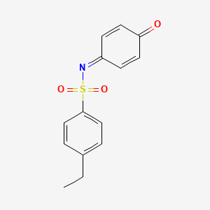 4-Ethyl-N-(4-oxocyclohexa-2,5-dien-1-ylidene)benzene-1-sulfonamide