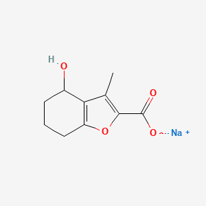 Sodium;4-hydroxy-3-methyl-4,5,6,7-tetrahydro-1-benzofuran-2-carboxylate