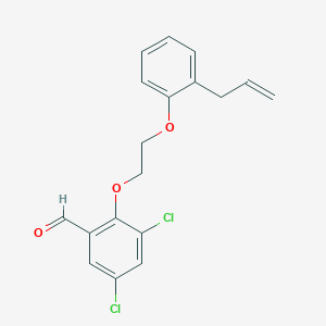 3,5-Dichloro-2-[2-(2-prop-2-enylphenoxy)ethoxy]benzaldehyde