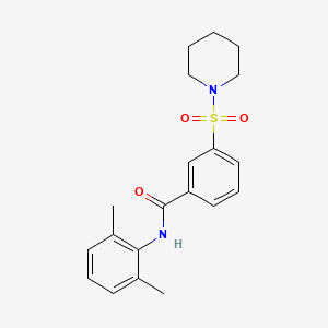 N-(2,6-dimethylphenyl)-3-(1-piperidinylsulfonyl)benzamide