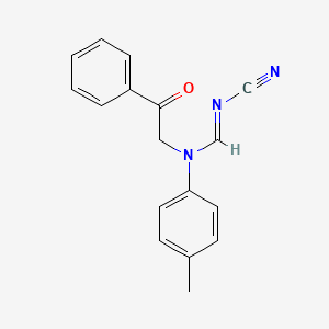 N'-cyano-N-(4-methylphenyl)-N-phenacylmethanimidamide