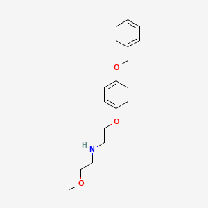 2-methoxy-N-[2-(4-phenylmethoxyphenoxy)ethyl]ethanamine