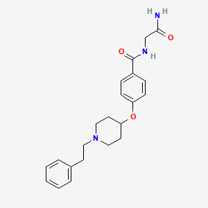 N-(2-amino-2-oxoethyl)-4-{[1-(2-phenylethyl)-4-piperidinyl]oxy}benzamide