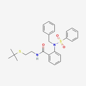 2-[benzyl(phenylsulfonyl)amino]-N-[2-(tert-butylthio)ethyl]benzamide