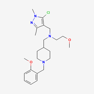 N-[(5-chloro-1,3-dimethyl-1H-pyrazol-4-yl)methyl]-2-methoxy-N-{[1-(2-methoxybenzyl)-4-piperidinyl]methyl}ethanamine