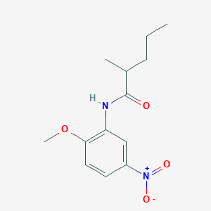 N-(2-methoxy-5-nitrophenyl)-2-methylpentanamide