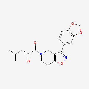 1-[3-(1,3-benzodioxol-5-yl)-6,7-dihydroisoxazolo[4,5-c]pyridin-5(4H)-yl]-4-methyl-1-oxo-2-pentanone