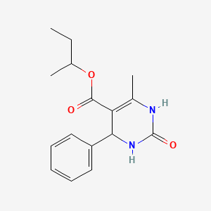 molecular formula C16H20N2O3 B5245787 Butan-2-yl 6-methyl-2-oxo-4-phenyl-1,2,3,4-tetrahydropyrimidine-5-carboxylate 