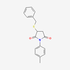 3-benzylsulfanyl-1-(4-methylphenyl)pyrrolidine-2,5-dione