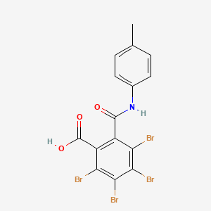 2,3,4,5-tetrabromo-6-{[(4-methylphenyl)amino]carbonyl}benzoic acid