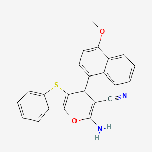 2-amino-4-(4-methoxynaphthalen-1-yl)-4H-[1]benzothieno[3,2-b]pyran-3-carbonitrile