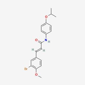 molecular formula C19H20BrNO3 B5245924 3-(3-bromo-4-methoxyphenyl)-N-(4-isopropoxyphenyl)acrylamide 